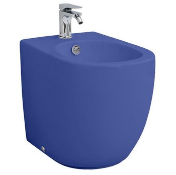 Биде Artceram File 2.0 напольное с одним отверстием цвет blue sapphire FLB002 16 00 — фото 2, Биде напольные