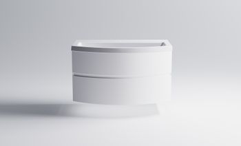 Нижний шкаф Венеция2.0 80 с 2 ящиками белый матовый + Раковина "Венеция 80" 03100004+04010022 — фото 2, Тумбы с раковиной