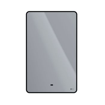 Зеркало Lemark MIOBLACK 50х80 см с интерьерной подсветкой, с подогревом LM50ZM-black — фото 2, Зеркала в ванную комнату