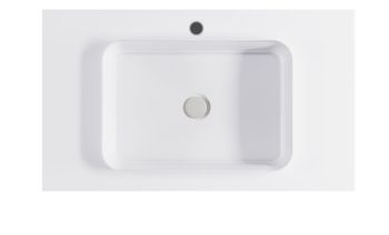 Тумба Фрейм 100см 1ящ белый мат., раковина Антарес бел глянц, столешница Solid белый мат. 4631177715419 — фото 5, Тумбы с раковиной