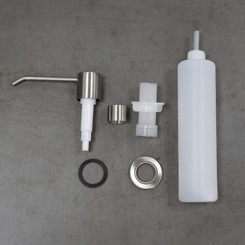 Expert Дозатор для жидких моющих средств, врезной, сталь, LM, LM8201S — фото 3, Дозаторы для кухонных моек