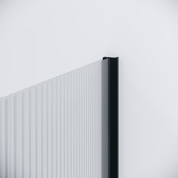 Дверь в нишу Niagara Nova NG-84-L12FHB (120х195) черный матовый,раздвижная влево,стекло рифленое,1 место — фото 10, Душевые двери в нишу