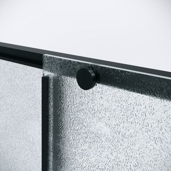 Дверь в нишу Niagara Nova a NG-84-L11CHB (110х195) черный матовый,раздвижная влево,стекло шиншилла,1 место — фото 8, Душевые двери в нишу