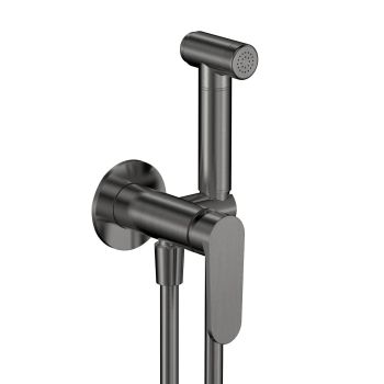 AQM6917GM Novara Готовый комплект гиг. душа (скрытый монтаж, латунная лейка), цвет металл — фото 3, Гигиенические души