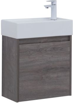 Тумба под раковину Aquanet Nova Lite 50 дуб рошелье (1 дверца) 00298854 — фото 11, Тумбы под раковину