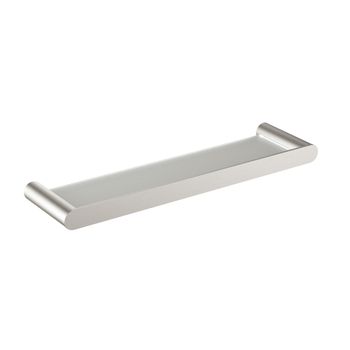 Полка стеклянная Timo Saona 13072/13 никель — фото 1, Полки для ванной и душа