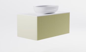 Товар: Тумба М-40 90см 1ящ цв RAL1013 мат./волна, раковина Атрия бел гл., столешница Solid бел гл. 4631177713637 - фото 4 Тумба М-40 90см 1ящ цв RAL1013 мат./волна, раковина Атрия бел гл., столешница Solid бел гл. 4631177713637 — фото 4, Тумбы с раковиной