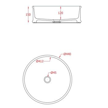 Раковина Artceram Atelier накладная без отверстий цвет Blue denim ATL001 37 00 — фото 2, Раковины накладные