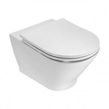 Gap Round Чаша Roca подвесная 540, Rimless 73460NL000 — фото 2, Подвесные унитазы