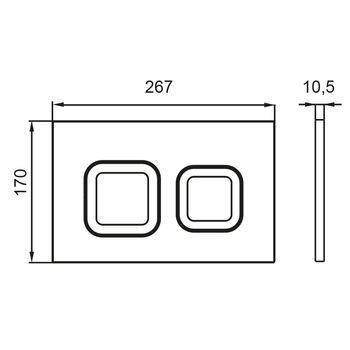 SET Инсталляция Sava Free Standing+клавиша смыва SMART черный матовый квадр. SFS40006471 — фото 1, Инсталляции для унитазов