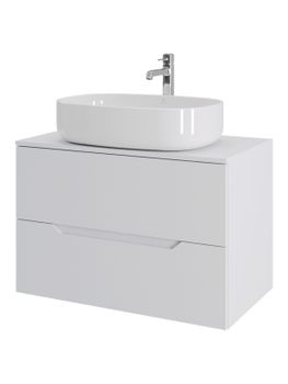 Orange Line Li-80TuwMDF+B04-600W тумба с раковиной подвесная 80 см, белый Li-80TuwMDF+B04-600W — фото 6, Тумбы с раковиной