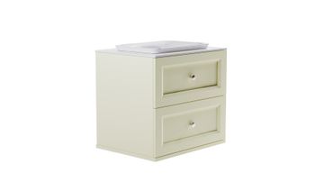 Товар: Тумба Классик 80 с 2ящ RAL1013 мат. с раковиной Ретро бел гл. и столешницей Solid бел гл. 4631177714313 - фото 4 Тумба Классик 80 с 2ящ RAL1013 мат. с раковиной Ретро бел гл. и столешницей Solid бел гл. 4631177714313 — фото 4, Тумбы с раковиной