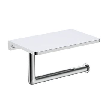 Держатель для туалетной бумаги с полочкой Raglo R320.03, хром — фото 1, Держатели туалетной бумаги