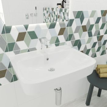 Раковина КЕРАМИН СКВЭА 55 белый глянец CDB00024894 (4810531139867) — фото 3, Раковины