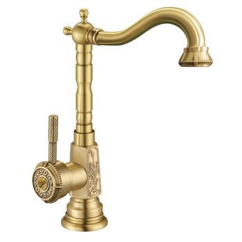 Jasmine Смеситель для кухни, выс.пов.излив 185мм, р/ОД, бронза, LM, LM6605B — фото 1, Смесители для кухни