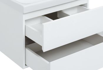 Мебель для ванной Aquanet Беркли 60 белый/дуб рошелье (зеркало дуб рошелье) 00258906 — фото 7, Комплекты мебели для ванной