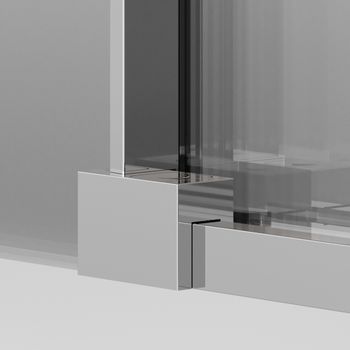 Дверь в нишу Ambassador Intense 110021102IX (130х200) хром,стекло прозрачное,раздвижная,1 место — фото 3, Душевые двери в нишу