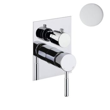 Смеситель для душа встраиваемый Webert Rimini RI880601740, белый — фото 1, Смеситель для душа