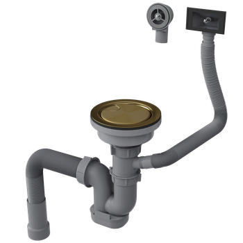 Кухонная мойка Reflexion Iseo RX2265BL оружейная сталь — фото 413, Кухонные мойки