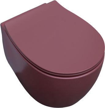 Чаша подвесного унитаза Allen Brau Fantasy 4.11004.BD бордо — фото 4, Подвесные унитазы
