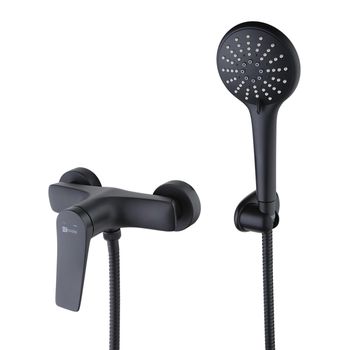 Bronx Смеситель для душа, без излива лейка, р/ОД, черный, LM, LM3703BL — фото 1, Лейки для душа