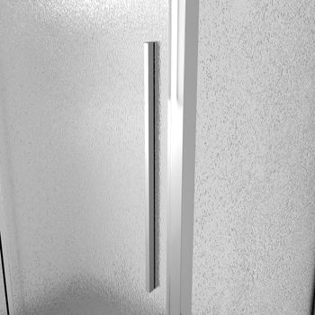 Дверь в нишу Niagara Nova NG-65-13CH (130х195) хром,стекло шиншилла,дверь раздвижная,1 место — фото 8, Душевые двери в нишу