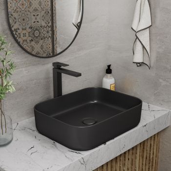 Раковина чаша D&K Berlin DT1431425, черный — фото 1, Раковины накладные