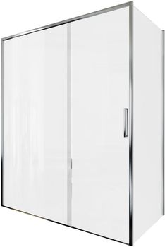 Душевой уголок Aquanet Pleasure Evo 160x90 AE65-160x90-CT профиль хром, прозрачное стекло — фото 2, Душевые уголки