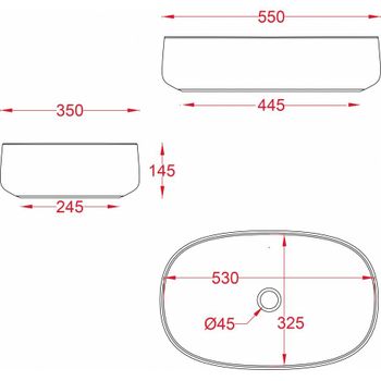Раковина Artceram Cognac Quadro накладная без отверстий цвет черный COL008 03 00 — фото 1, Раковины накладные