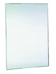 зеркало антивандальное 700х500 с рамкой из нержавеющей стали глянцевой 08051.B — фото 1, Аксессуары и оборудование для общественных мест