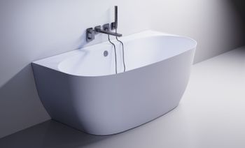 Ванна АТРИЯ пристеночная, литой мрамор 1700х850 01010013 — фото 1, Ванны