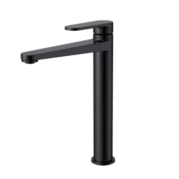 AQM6914MB Novara Смеситель для свободностоящей раковины, цвет черный матовый — фото 1, Смесители для раковины