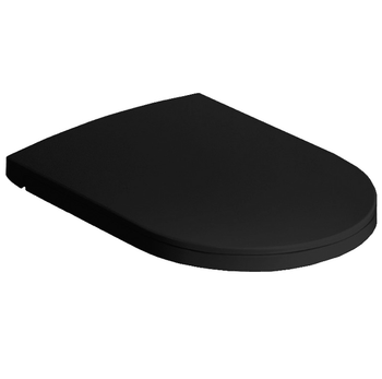 Сиденье с крышкой HATRIA Fusion Y1V102 с микролифтом быстросъемное цвет черный матовый — фото 1, Сиденья для унитаза