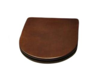 Сиденье с крышкой HATRIA DOLCEVITA YXXG с микролифтом цвет темный дуб цвет бронза — фото 1, Сиденья для унитаза