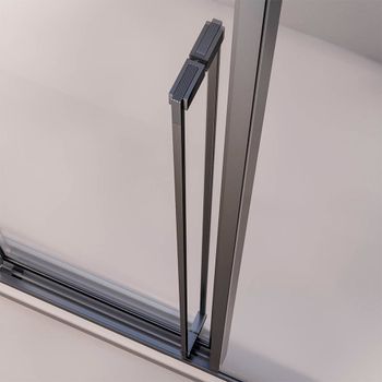 Товар: Душевая дверь раздвижная Premium Prato 300 GR-L, 1600х2000, графит брашированный, стекло прозрачное PR3/L-160-01-GR-C4 - фото 2 Душевая дверь раздвижная Premium Prato 300 GR-L, 1600х2000, графит брашированный, стекло прозрачное PR3/L-160-01-GR-C4 — фото 2, Раздвижные душевые двери