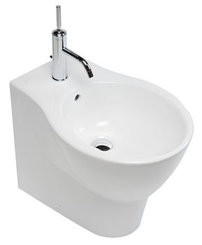 Биде HATRIA NIDO Y0QW01 напольное цвет белый — фото 1, Биде напольные