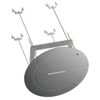 Верхний душ потолочный Raglo R452.04.09, графит — фото 1, Верхние души