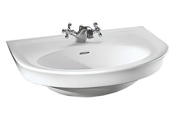 Раковина HATRIA DOLCEVITA Y0EX01 подвесная с одним отверстием с переливом цвет белый — фото 1, Раковины