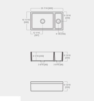 Товар: Кухонная мойка SIMAS LAVABI накладная двойная глазированная с 4 сторон без отверстий цвет белый Q542 - фото 3 Кухонная мойка SIMAS LAVABI накладная двойная глазированная с 4 сторон без отверстий цвет белый Q542 — фото 3, Кухонные мойки
