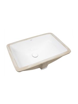 BOND S96-530 Раковина встраиваемая под столешницу 53х37,5х20см прямоугольная белая с переливом — фото 10, Раковины встраиваемые сверху