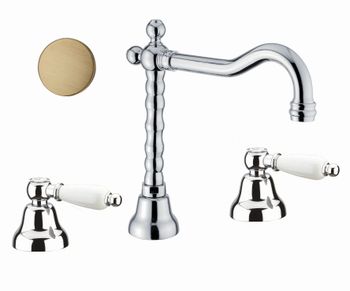 Смеситель для раковины Fiore COLONIALE 02ZZ0637, бронза — фото 1, Смесители для раковины