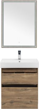 Мебель для ванной Aquanet Nova Lite 60 дуб рустикальный (2 ящика) 00254216 — фото 9, Комплекты мебели для ванной