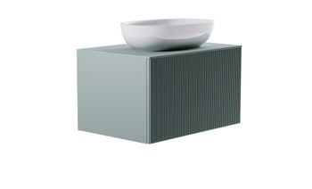 Товар: Тумба М-40 70см 1ящ NCS S 3005-b80g мат./волна, раковина Атрия бел гл, столешница Solid в цвете 4631177714719 - фото 3 Тумба М-40 70см 1ящ NCS S 3005-b80g мат./волна, раковина Атрия бел гл, столешница Solid в цвете 4631177714719 — фото 3, Тумбы с раковиной