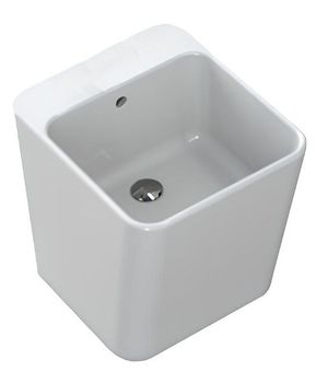 Раковина HATRIA G-FULL YXJF01 подвесная или накладная без отверстия без перелива цвет белый — фото 1, Раковины