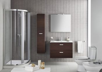 VICTORIA NORD Шкаф-колонна 30, венге, ROCA ZRU9000025 — фото 2, Шкафы для ванной