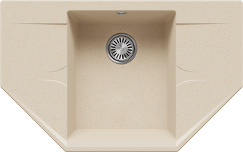 Кухонная мойка Polygran RIFF-800 (No328 Опал) 855557 — фото 1, Кухонные мойки