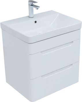 Мебель для ванной Aquanet София 60 белый глянец (2 ящика) 00274197 — фото 11, Комплекты мебели для ванной