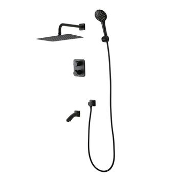 BRONX Смеситель LM3742BL для ванны и душа термостатический, встраиваемый, LM, LM3740GM — фото 1, Смеситель для ванны