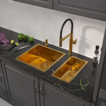 Кухонная мойка Reflexion Iseo RX2265BL оружейная сталь — фото 24, Кухонные мойки