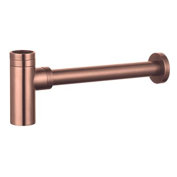 AQM7010BC Сифон для раковины латунный, медь шлифованная — фото 1, Сифоны для раковины